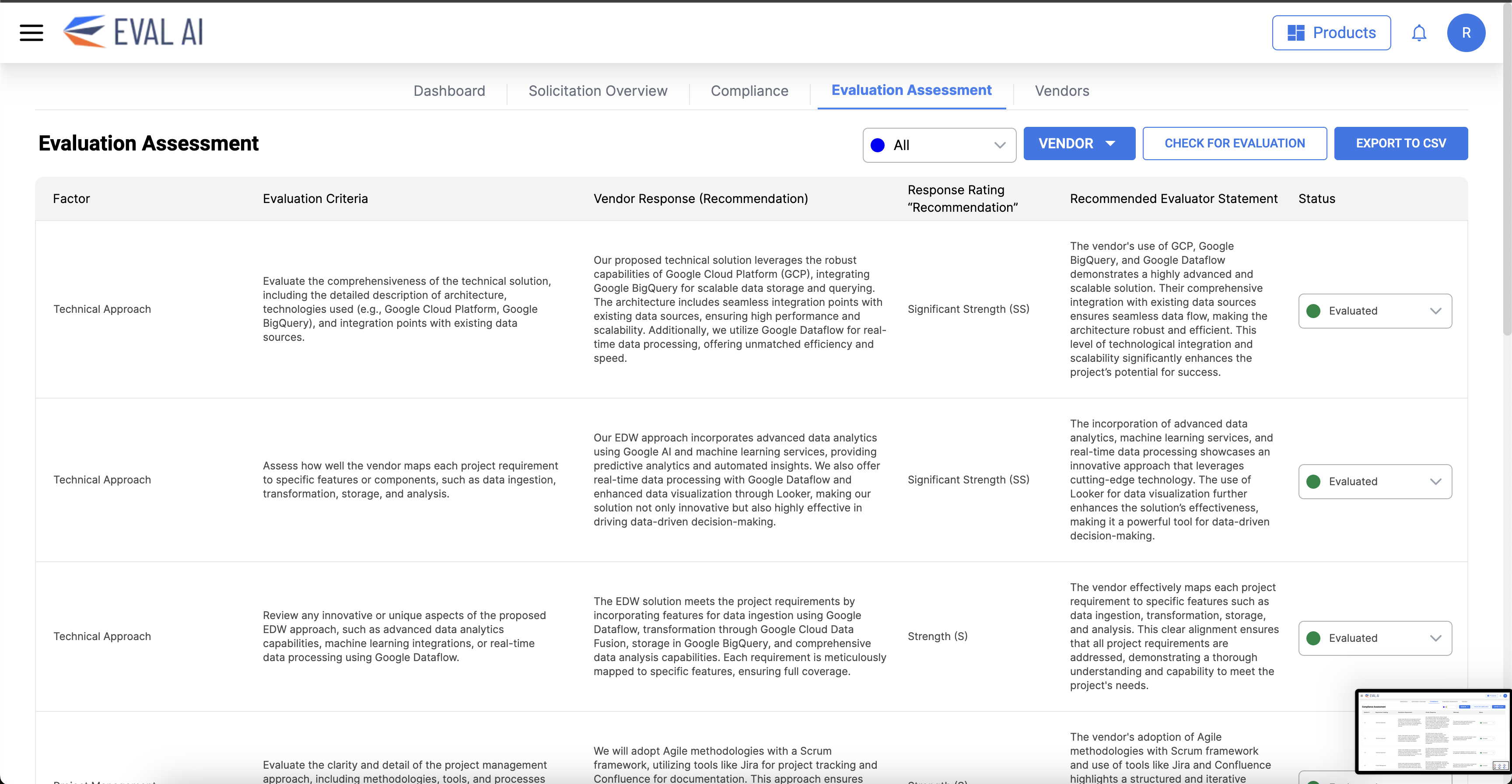 Eval AI — RFP Evaluation Platform screenshot 8