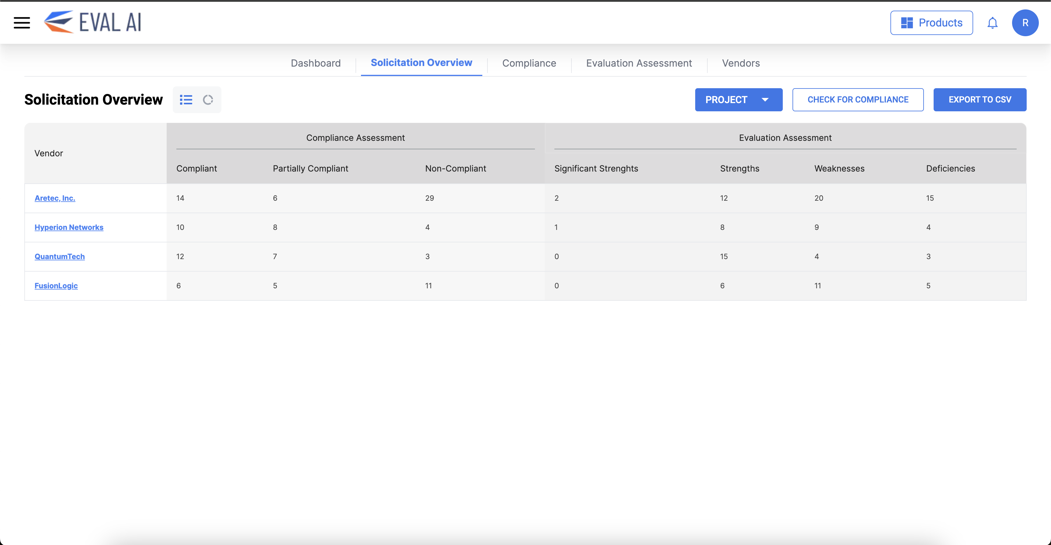 Eval AI — RFP Evaluation Platform screenshot 6